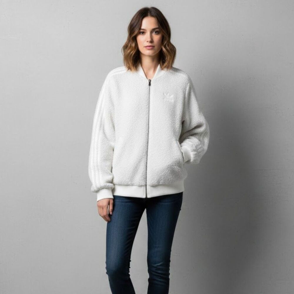Adidas Originals Tracktop BR5191 White Track Jacket Size Small